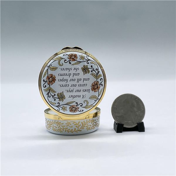 Halcyon Days Enamels Box, A Mother Lives Our Joys