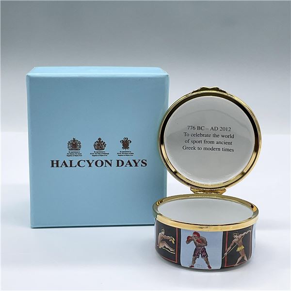 Halcyon Days Enamels Box, Greek and British Sports