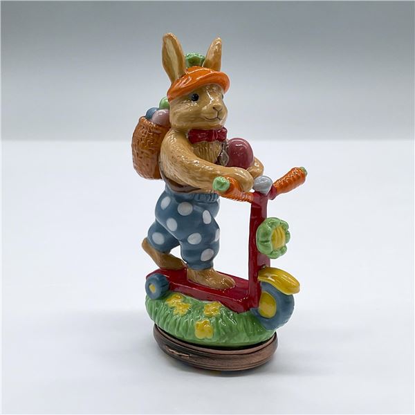 Halcyon Days Easter Bunny Bonbonniere, Bunny On Scooter