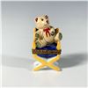 Image 1 : Limoges Miniature Porcelain Box, Teddy Bear in Chair