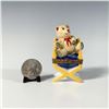 Image 4 : Limoges Miniature Porcelain Box, Teddy Bear in Chair