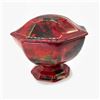 Image 2 : Royal Doulton Flambe Sung Octagonal Footed Lidded Box