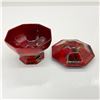 Image 3 : Royal Doulton Flambe Sung Octagonal Footed Lidded Box