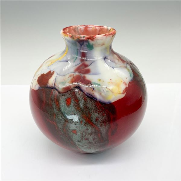 Royal Doulton Burslem Artwares Flambe Lantao Vase