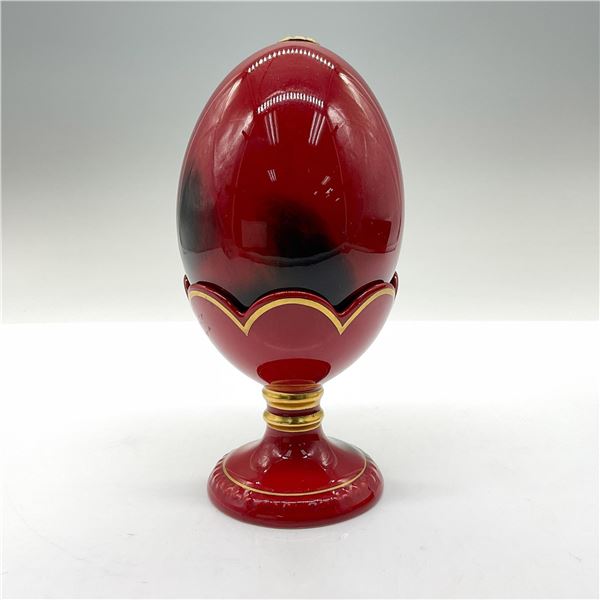 2pc Royal Doulton Flambe Ware, Flambe Egg And Stand
