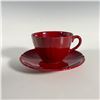 Image 1 : 2pc Royal Doulton Flambe Teacup and Saucer Set