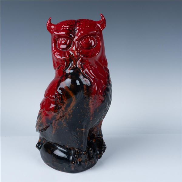 Royal Doulton Flambe Horned Owl Figurine
