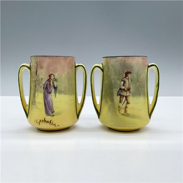 2pc Royal Doulton Seriesware Mini Pitchers Ophelia & Orlando