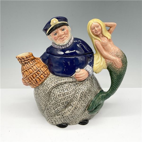 Royal Doulton Porcelain Character Teapot, Old Salt D6818