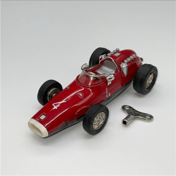 Vintage Schuco Wind Up Toy Car, Ferrari Micro Racer with Winder