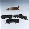 Image 6 : 6pc Vintage Cast Iron Toy C.R.I. & P Train Set