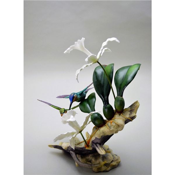 Boehm Porcelain Leadbeaters Hummingbird Sculpture