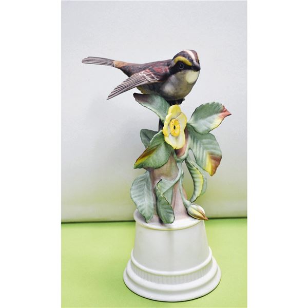 Boehm Porcelain White-Throated Sparrow Bird Sculpture, 1957