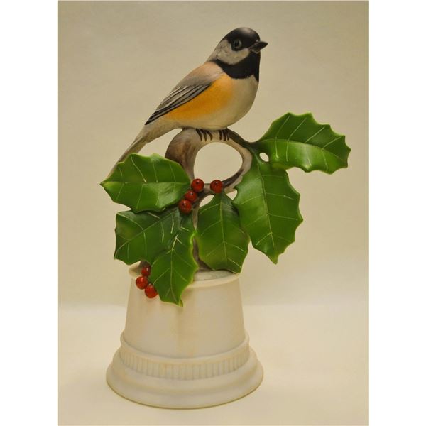 Boehm Porcelain Black-Capped Chickadee Sculpture, 1957