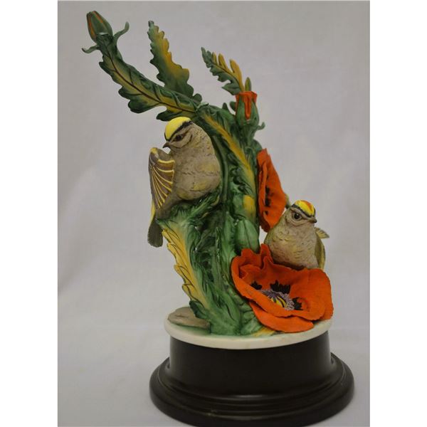 Boehm Porcelain Golden-Crown Kinglets Sculpture, 1956, Rare