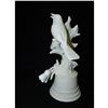 Image 2 : Boehm Porcelain Yellow-Throated Warbler on Crimson -Eye Mallow Bird Sculpture, White Model Prototype