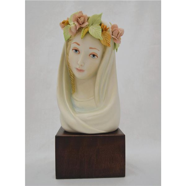 Cybis Porcelain Madonna, Queen of Angels, Sculpture, 1950