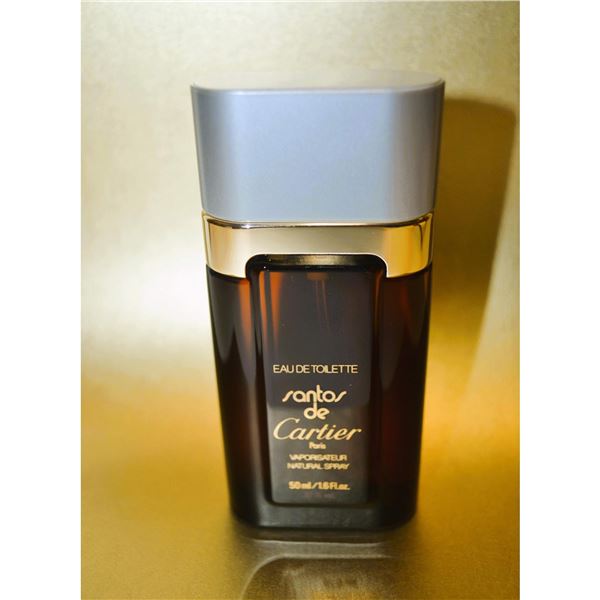 Santos de Cartier Eau De Toilette Parfums Natural Spray, Vintage