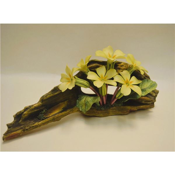 Connoisseur Porcelain Yellow Primroses Sculpture Model AP