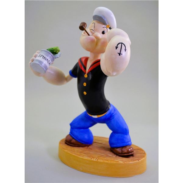 King Features Connoisseur Popeye Oh Me Spinach Porcelain Sculpture