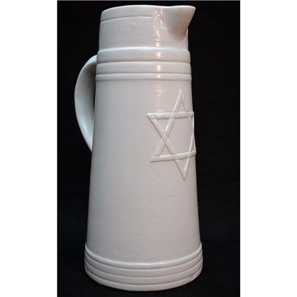 Star of David Tankard by E.M. Boehm Porcelains, 1978, Rare