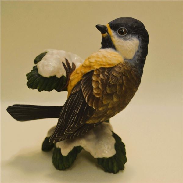 Hutschenreuther Porcelain Bird on Snow Sculpture, Vintage