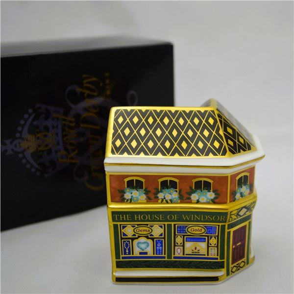 Royal Crown Derby Porcelain The House of Windsor Jewellers, Mincon, Exclusive to Goviers of Sidmouth