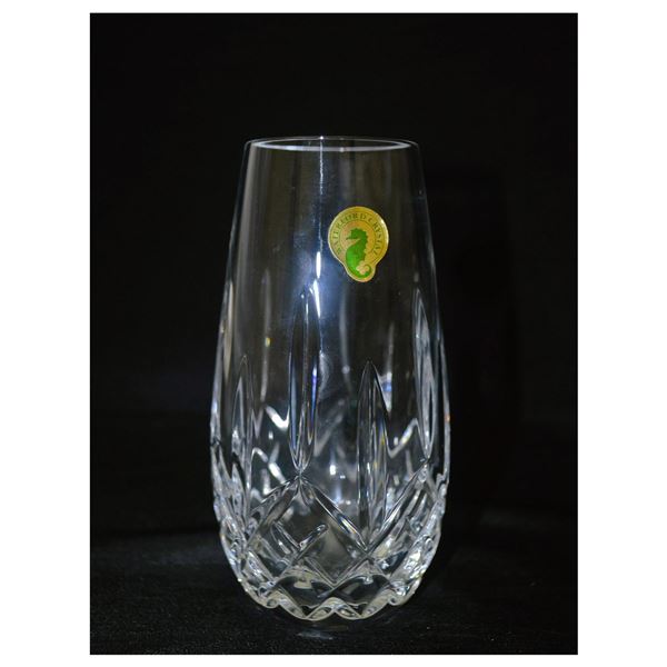 Waterford Crystal Vase, Vintage, Original Tag