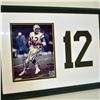 Image 1 : Joe Namath, #12, NY Jets Autographed Photo, Official NFL Licensee, Custom Frame