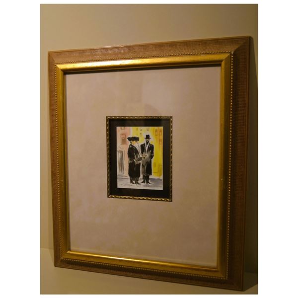 E. Friedmann Original Watercolor, W/Frame