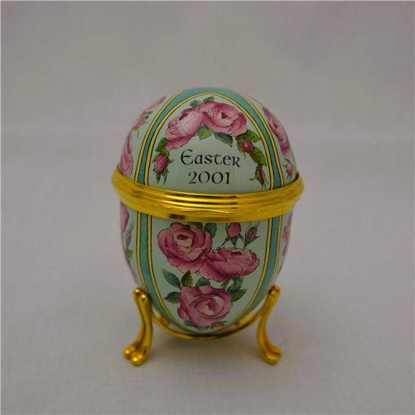 Halacon Days Porcelain Egg W/Stand, 2001