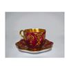 Image 1 : CoalPort Red and Gold Cup and Saucer, Antique