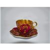 Image 3 : CoalPort Red and Gold Cup and Saucer, Antique