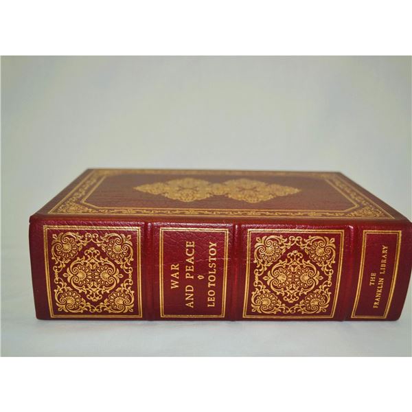 Vintage Full Leather Classic, "War And Peace," The Franklin Library, 1981