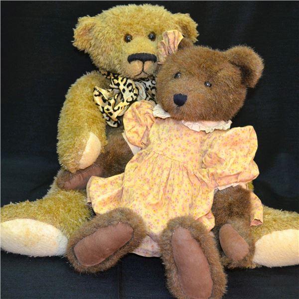 2Pc Boyds Bears Archives Collection Brown Bear & Tender Heart Brown Bear, Soft Sculpture