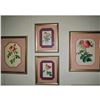 Image 1 : 4Pc ReDoute' Rose Floral Prints, W/Custom Frames