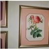 Image 2 : 4Pc ReDoute' Rose Floral Prints, W/Custom Frames