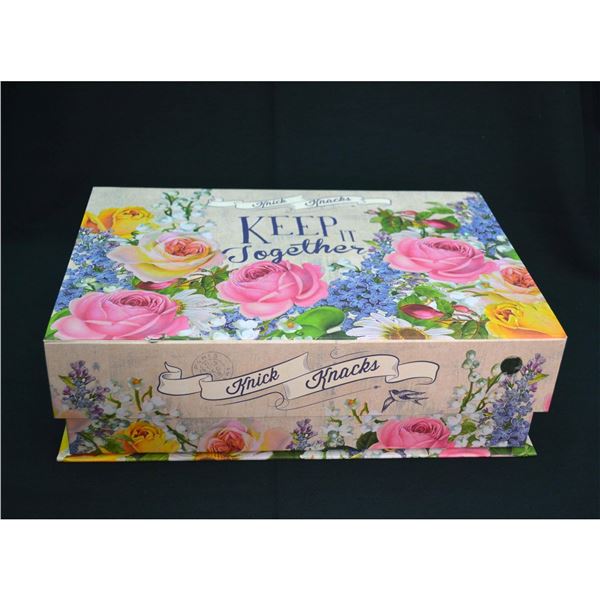 Vintage Decorative Floral KeepSake Knick Knacks Box, Studio One