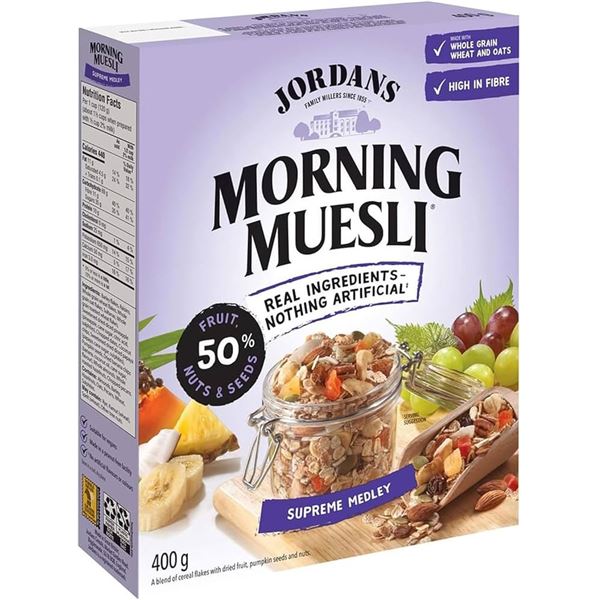 NEW 400G JORDANS MORNING MUESLI MEDLEY