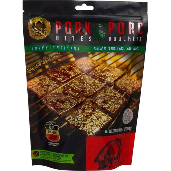 NEW 113G PORK BITES HONEY TERIYAKI