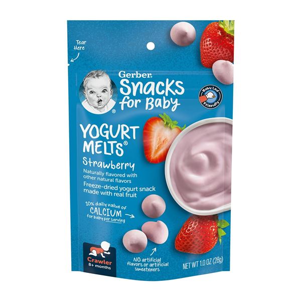 NEW 7 X 28G GERBER YOGURT MELTS