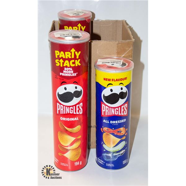 NEW 4 PACK OF MIXED PRINGLES