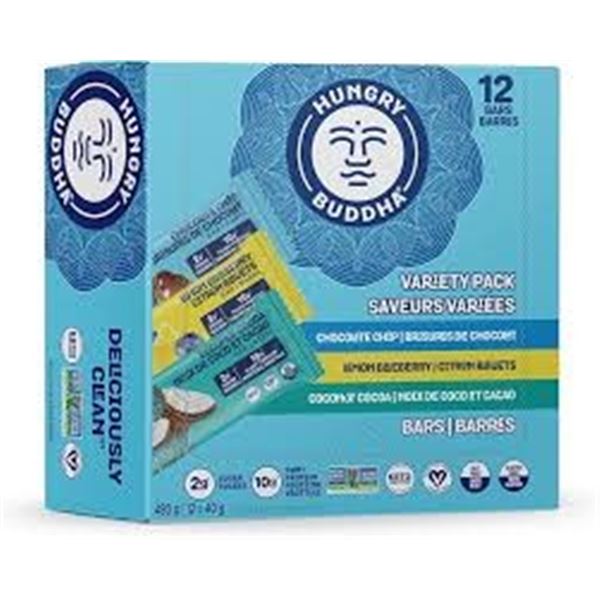 NEW 12 X 40G HUNGRY BUDDHA VARIETY PACK