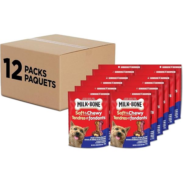 NEW 12 X 113G MILK BONE STEAK & CHEESE