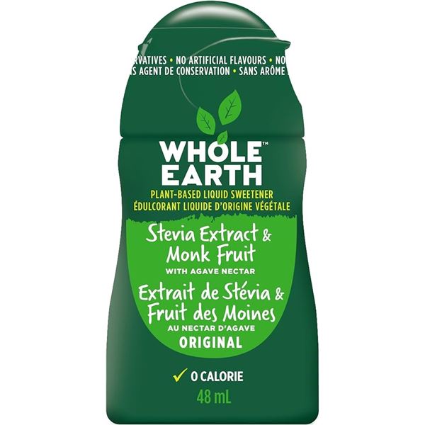 NEW 12 X 48ML WHOLE EARTH LIQUID SWEETNER ORIGINAL