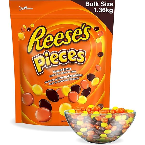 NEW 1.36KG REESES PIECES PEANUT BUTTER CANDY