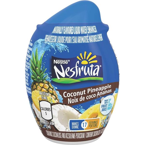 NEW 12 X 52ML NESFRUTA LIQUID COCO PINEAPPLE