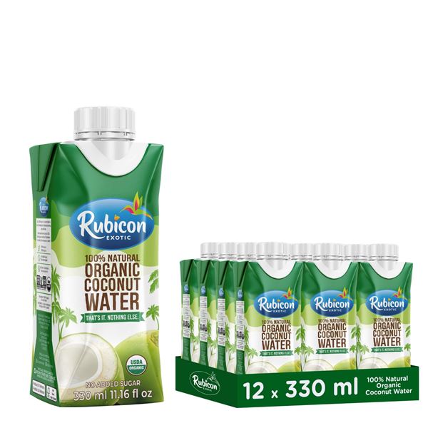NEW 12 X 330ML RUBICON COCONUT WATER
