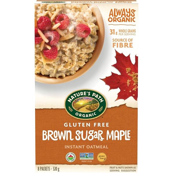 NEW 320G NATURE PATH BROWN SUGAR MAPLE OATMEAL