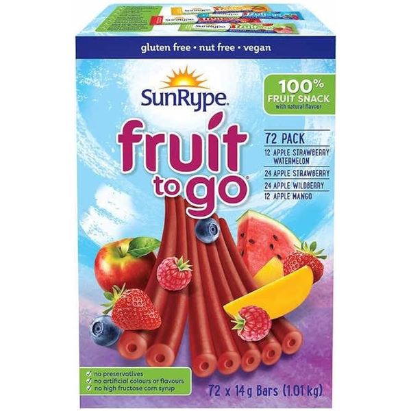 NEW 72 X 14G SUNRYPE FRUIT TO GO